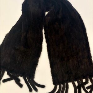 Chic Black Fringe Scarf for Women